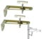 Wolfpack Linea Profesional 4041600 Juego Escuadras Sanitario Soporte Lavabo 10 cm. (2piezas), Cranberry