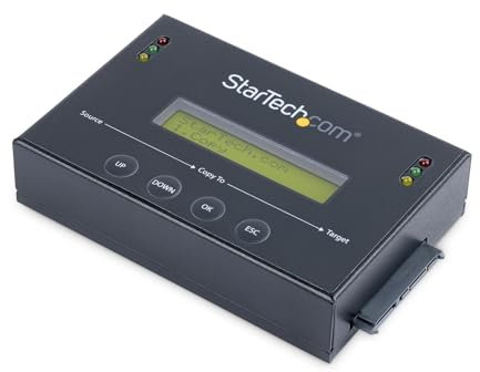 StarTech.com Standalone 2,5 / 3,5 Zoll SATA Festplatten Duplikator mit Multi HDD / SSD Image-Backup Bibliothek, HDD Duplizierer, 6 GB/s