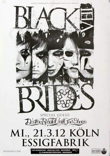 Black Veil Brides - Fallen Angles, Köln 2012 » Konzertplakat/Premium Poster | Live Konzert Veranstaltung | DIN A1 «