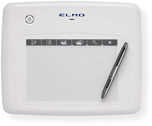 Elmo 1307 Modèle CRA-1 Wireless Pen Tablet, Easy Setup, Functional Platform to Create an Interactive Whiteboard Experience, Fully compatible with ELMO Document Cameras, White