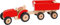 Goki 55942 - Traktor mit Anhänger, rot