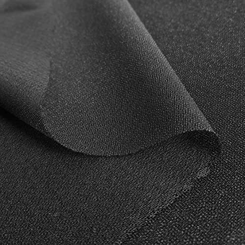 Black Stretch Jersey Knitted fusible Iron on interfacing 150cm Wide - Sold by The metre