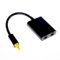 Cablecc Dual Port Toslink Digital Optical Audio Splitter Adapter Fiber Optic Audio Cable 1 In 2 Out Black