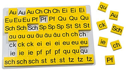 Betzold - Lese-Magnetbox Buchstabenergänzung 63 magnetische Buchstabenblöcke - Buchstabenkasten magnetisch Lesebox Kasten