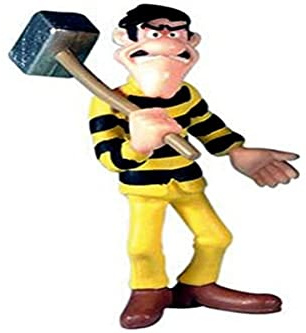 Plastoy SAS PLA63112 Averell Dalton with Sledgehammer as Prisoner Figure