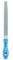 PFERD Werkstattfeile Flachspitz, 200mm, rechteckige, spitz zulaufende Feile, Kreuzhieb H3 auf vier Seiten, inkl. Ergonomie-Feilenheft, 11216208 – für die Feinbearbeitung und zum Schlichten geeignet