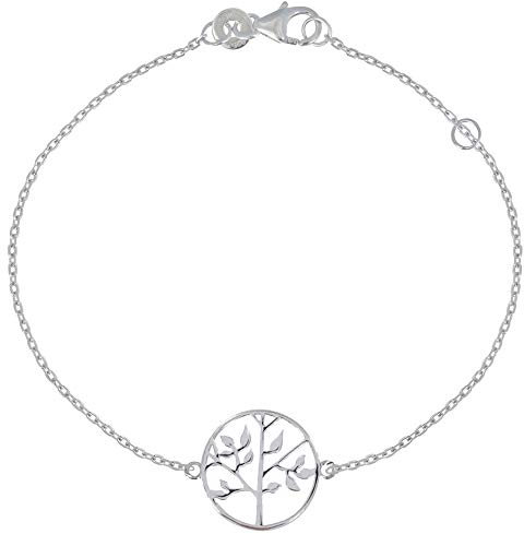LES POULETTES BIJOUX - Bracelet Argent 925 Rhodié Arbre de Vie