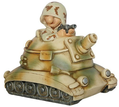 Commando Industries Lustige Spardose Auto Deko Soldat im Bundeswehr Panzer Flecktarn Fun Division Neu&OVP (US Desert Camo)