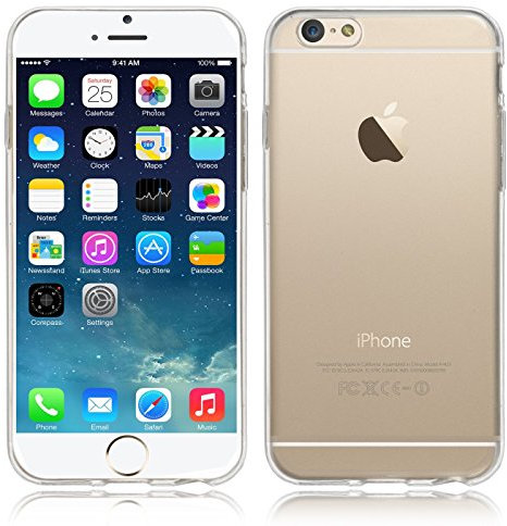 NOVAGO Compatible avec iPhone 6 et iPhone 6S (4.7) - Coque Arriere Souple Transparente et résistante
