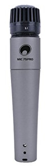 OMNITRONIC MIC 75PRO Dynamisches Instrumentenmikro | PRO dynamisches Instrumentenmikrofon für Studio und Bühne