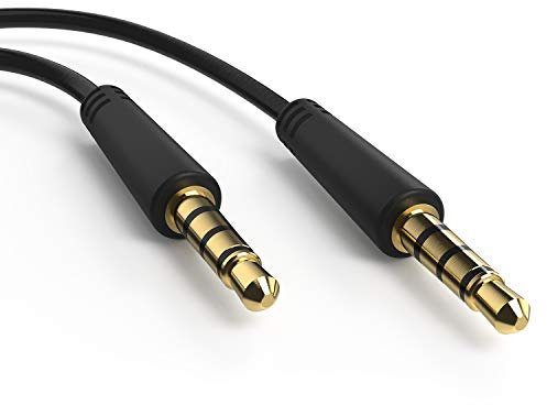3.5mm TRRS AUX Cable, Ancable 3 Ft Cord 3.5mm Screen-to-Screen Audio and Video AV AUX Cable for Philips, Insignia Dual Screen Portable DVD Player