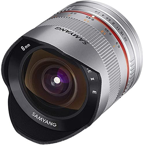 Samyang Obiettivo 8mm F/2,8 UMC Fish-Eye per Fuji X, Silver