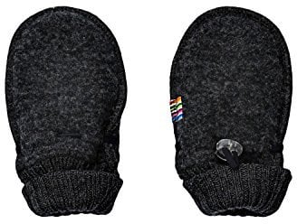 Joha Fäustlinge, 100% Wolle (60, Dunkelgrau)