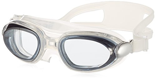 Beco Panorama Goa Wide Field of View Swimming Goggles - Professional Swimming Goggles with Anti-Fog Coating, UV Protection & Extra Wide Adjustable Silicone Headband - Grey