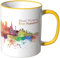 WANDKINGS® Tasse, Schriftzug Good Morning San Francisco! mit Skyline - GELB