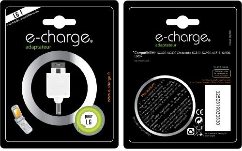 E-Charge - Adaptador de Teléfono móvil para LG KG320 I