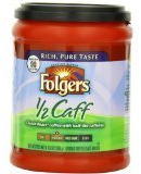 Folgers 1/2 Caff Medium Roast Ground Coffee 306g