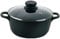 Vier 801-24 Olla Aluminio Fundido 24cm diámetro, Altura 11,5cm, Negro, 24 cm