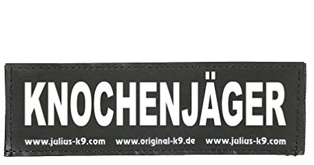 Interchangeable Patches, 1 pair, KNOCHENJÄGER, Size: Small, Black