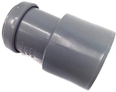 FLOPLAST 50mm x 32mm Grey Pushfit Waste Pipe Reducer