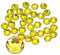 Jollin, Strass termoadesivi con retro piatto, 576 pezzi (20 SS, 4,8 mm, giallo verdastro)