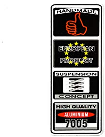 Fahrrad Dekor Aufkleber Rahmen Frame Decal Sticker Handmade Schwarz Weiß