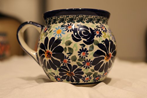 Original Bunzlauer Keramik Becher | ZC „Bolesławiec” [912/DU-126/1] | Handmade Polish Pottery