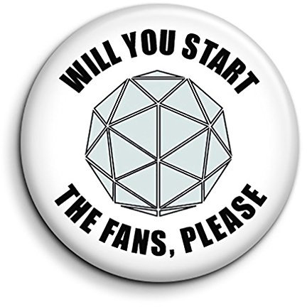 Crystal Maze Quote Fridge Magnet - Cult TV Novelty Memo Board Noticeboard Magnet - Will You Start The Fans, Please Quote Magnet - Crystal Maze Experience - 90's TV Memorabilia - Stocking Filler - Secret Santa