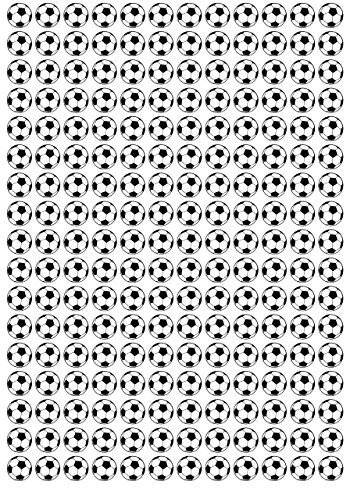 WP Fußball Aufkleber - 204 Sticker, 15 mm, Fußball, EM, WM, Bundesliga - Wohnzimmer Wandmontage