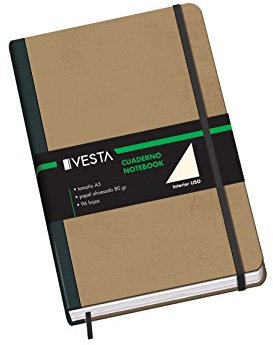 DOHE - Notizbuch Vesta Nature Kartoniert - Größe DIN A5 - Blanko