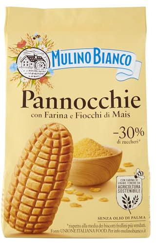 Mulino Bianco Biscotti Frollini Pannocchie, Colazione Ricca di Gusto, 350g