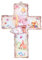 MaMeMi TAUFKREUZ FÜR MÄDCHEN – Kinder-Wandkreuz aus Holz mit BETENDEM MÄDEL & SCHUTZENGEL – ca. 15 x 10,5 cm – Mit Gebetsbüchlein – CHRISTLICHES GESCHENK ZUR TAUFE Italien