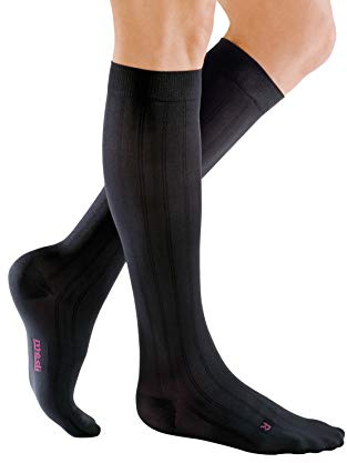 medi mediven for men - Kompressionsstrümpfe für Herren | Kniestrümpfe | CCL1 | Schwarz | Größe II | Normal | Hergestellt aus Hightech-Fasern | Mit Clima Comfort & Clima Fresh