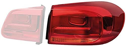 HELLA 2SD 010 738-091 Heckleuchte - Glühlampe - rot/gelb - äusserer Teil/oberer Teil - ECE/CCC - für Linksverkehr/für Rechtsverkehr - links
