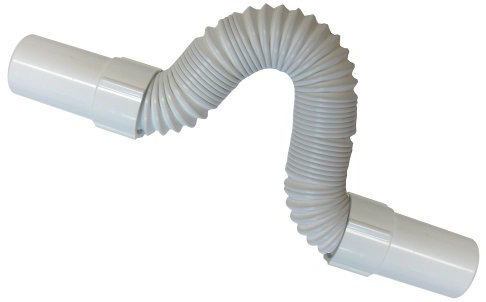 Regiplast TS3 Raccord extensible à coller sur PVC Ø 32 Longueur 300 à 620 mm avec 2 Raccords mâle Ø 32 mm blanc