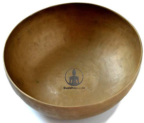 BUDDHAFIGUREN/Billy Held Tibetische Klangschalen Set mit Zubehör, Metall, Khobre, 500 g-550 g