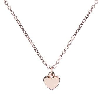 Ted Baker Hara Tiny Heart Pendant Necklace For Women (Rose Gold)