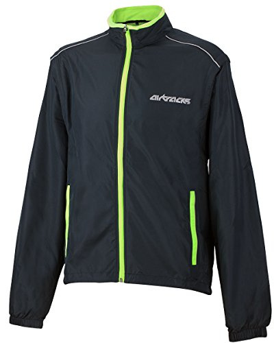 Airtracks Herren Fahrradjacke Laufjacke Abnehmbaren Ärmeln Radjacke Weste Laufweste Pro Air Winddicht Wasserabweisend Atmungsaktiv Reflektierend Xs S M L XL XXL XXXL XXXXl 3Xl 4Xl - schwarz - XXXL