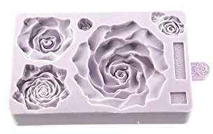Molde de silicona tamaño grande Karen Davies - Molde para rosas (5 tamaños)