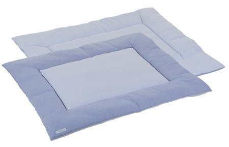 Little Dutch 5666 Laufgitter-Matte Klassik blau mit schmalen Streifen