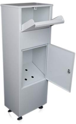 Metz Large White Letter Box Post Box Mail Letterbox Drop tall PARCEL Box