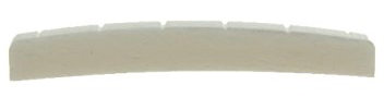 KAISH 42x3.2mm Curved Bottom Pure Cattle Bone Electric Guitar Nut for Strat Tele Guitars