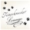 Wandaro W3334 Wandtattoo Feinschmecker Lounge I dunkelgrau (BxH) 60 x 47 cm I Tiere Haustiere Aufkleber selbstklebend Pfoten Wandaufkleber Wandsticker
