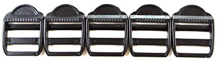 Church Products UK Plastic Ladderlock Buckles 25mm x5,x10,x25,x50,x100 Ideal For Webbing,Straps,Bags (5)