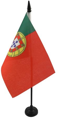 Drapeau de table Portugal 15x10cm - PETIT Drapeaux DE BUREAU portugais 10 x 15 cm - AZ FLAG