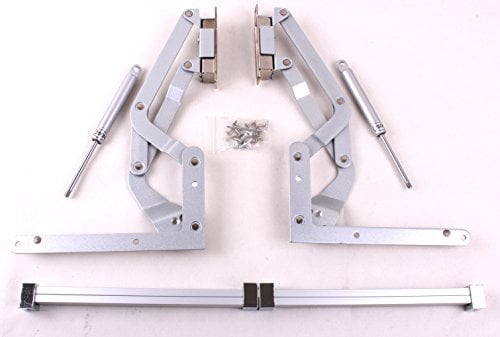 Scharniere für Schranktüren, vertikal, schwenkbar, pneumatischer Arm, Küchenmechanismus, Scharniere (Silber)