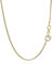 NKlaus 42cm Panzerkette 750 Gelbgold 18 Karat elegante Halskette filigrante Breite 1,1mm Collier 2,2g schwer 5866