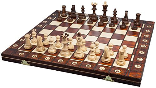 CHESS Senator Folding 16 Brown Board Game