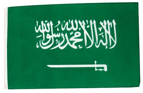 Flaggenfritze Fahne Saudi-Arabien 30 x 45 cm, Grün, Patriotisch, Flagge