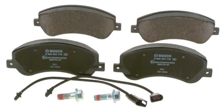 Bosch BP1081 - Brake Pads Car Front Axle - 1 Set of 4 Pads | Bosch Quality - Reduced Noise and Dust - ECE-R90 Certified - Copper-Free